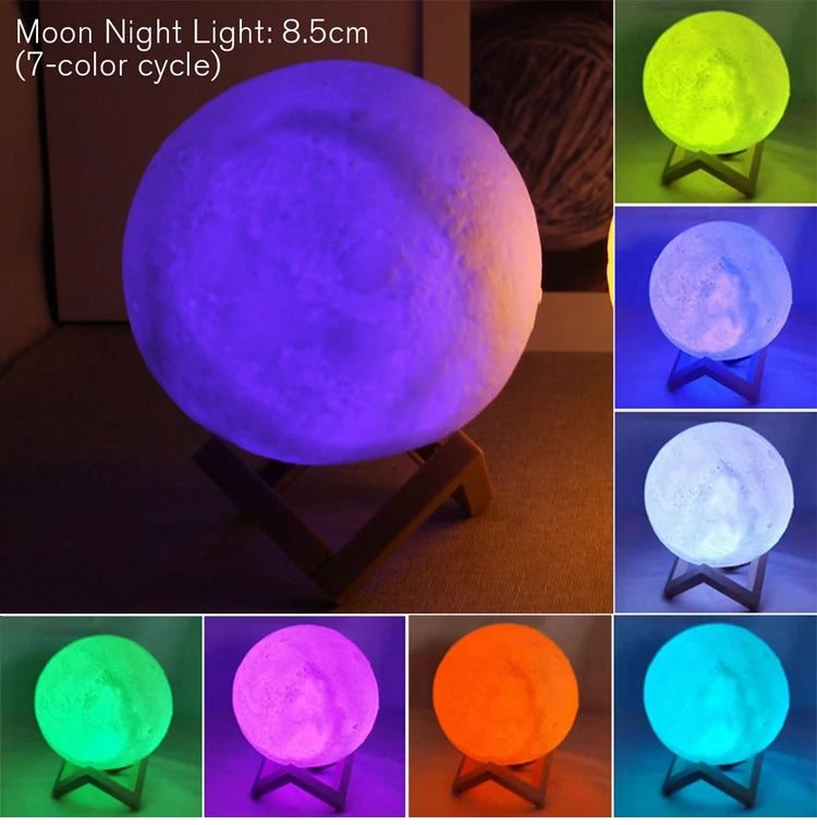 Moon Lamp — LED Night Light for Bedroom