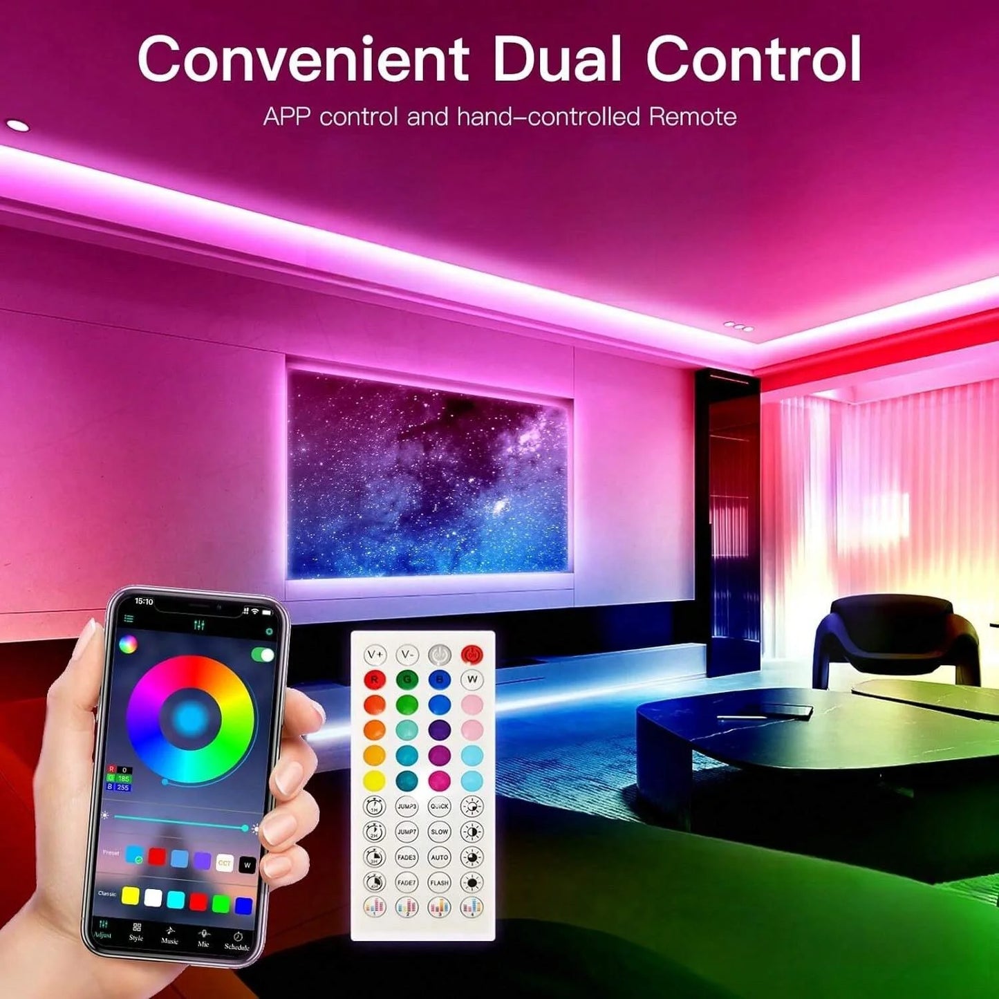 RGB Bluetooth LED Strip Light – 16 Million Colors, Your Rules