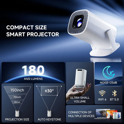 P30 Pro — Android 14 Smart Mini Projector