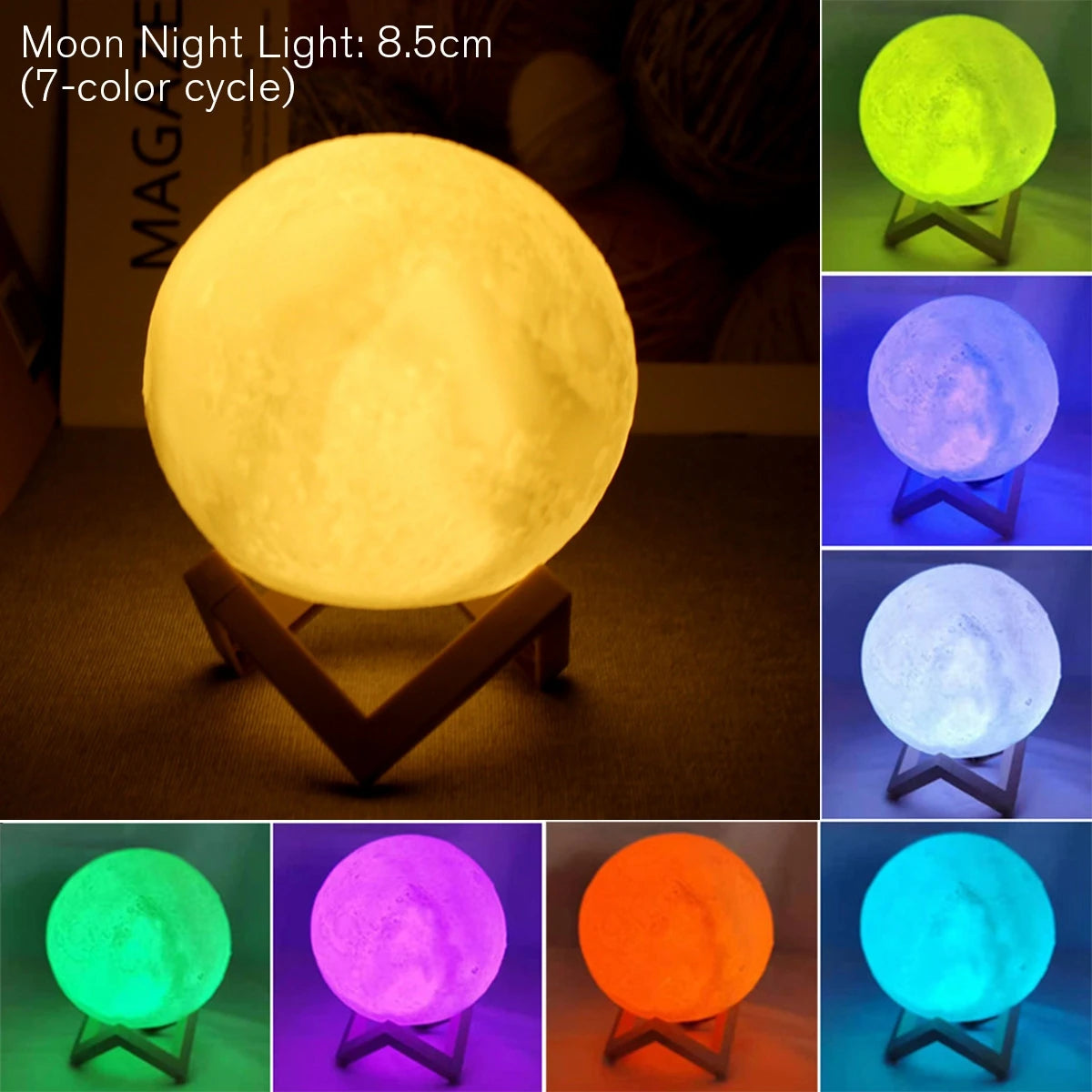 Moon Lamp — LED Night Light for Bedroom