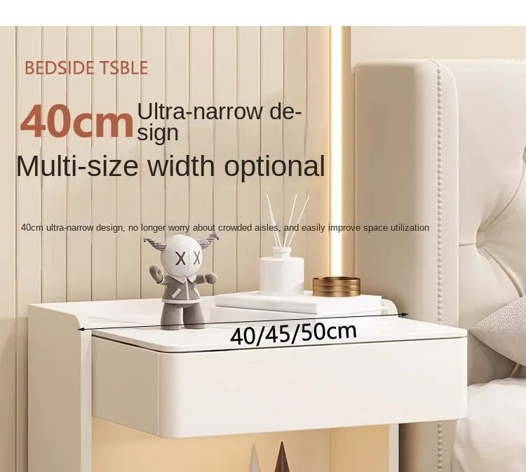 Smart Bedside Table — Wireless Charging, Fingerprint Lock & Bluetooth Speaker