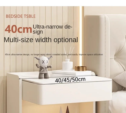 Smart Bedside Table — Wireless Charging, Fingerprint Lock & Bluetooth Speaker