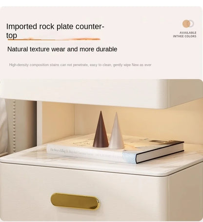 Smart Bedside Table — Wireless Charging, Fingerprint Lock & Bluetooth Speaker